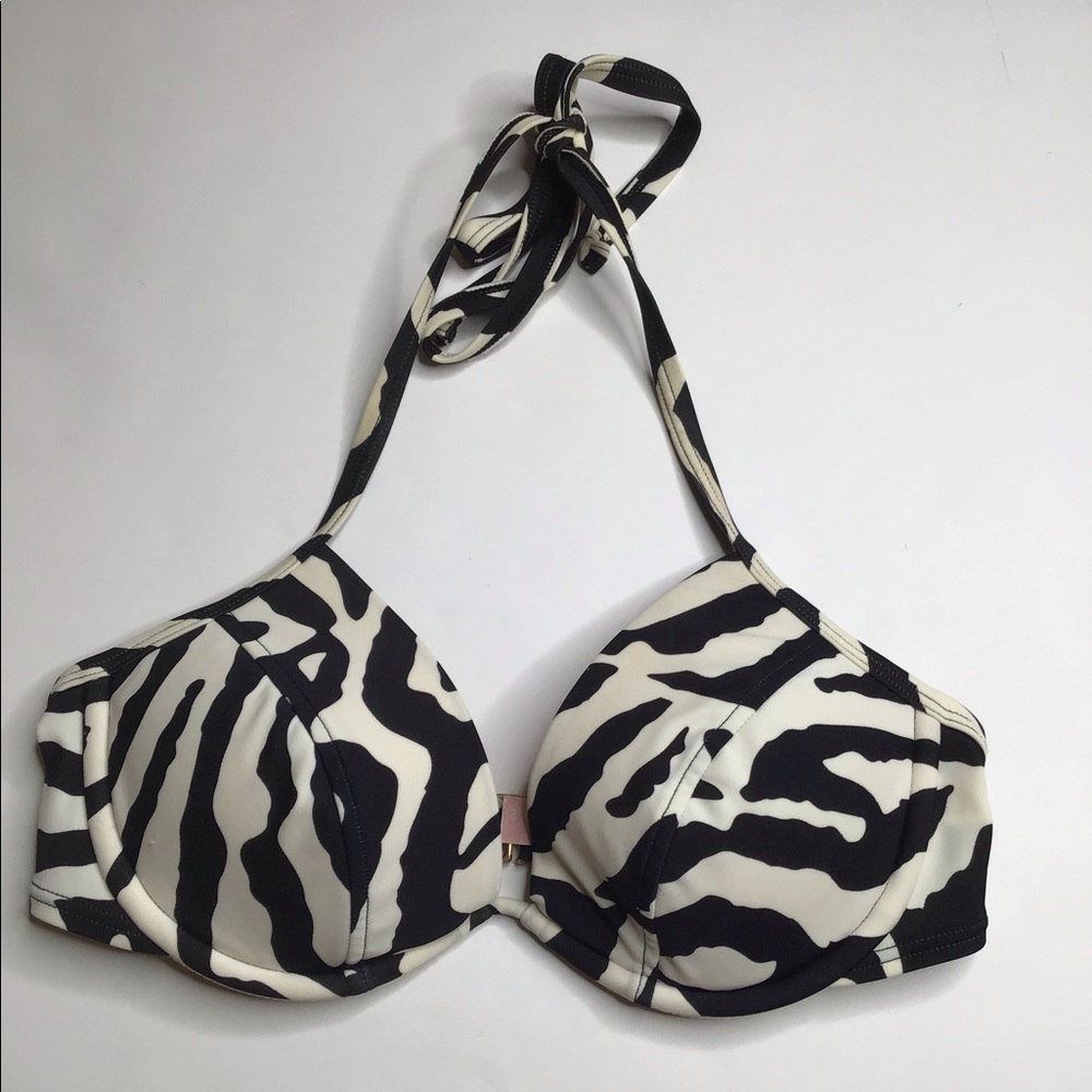 Zebra Bikini Top